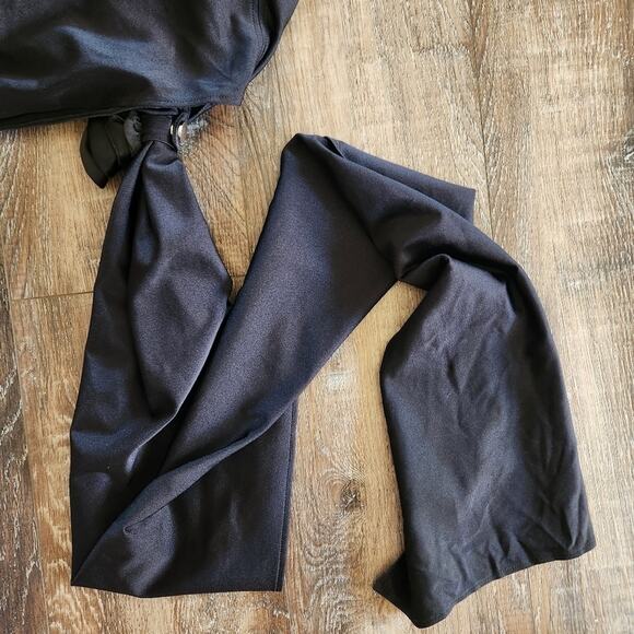 Coperni Rose Detail Bustier Mini Dress in Black Size Medium NWT Sold Out Revolve - Picture 6 of 15